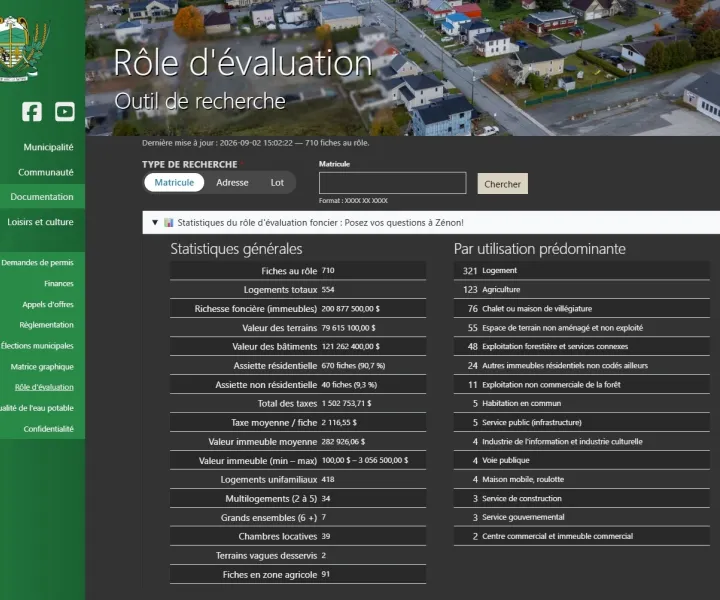 Exemple statistiques rôle évaluation