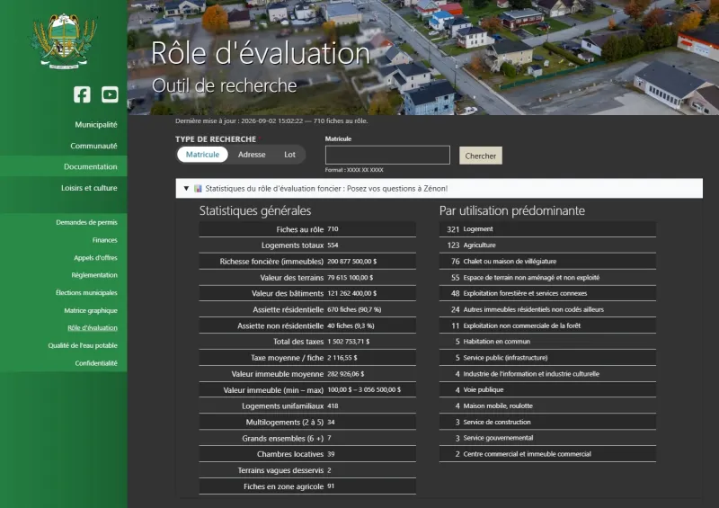 Exemple statistiques rôle évaluation